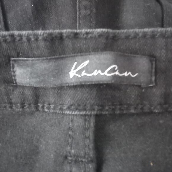 KanCan  Black Cutoff Fringe Raw Hem Shorts KC6033BK Size 13/30 - Picture 4 of 11